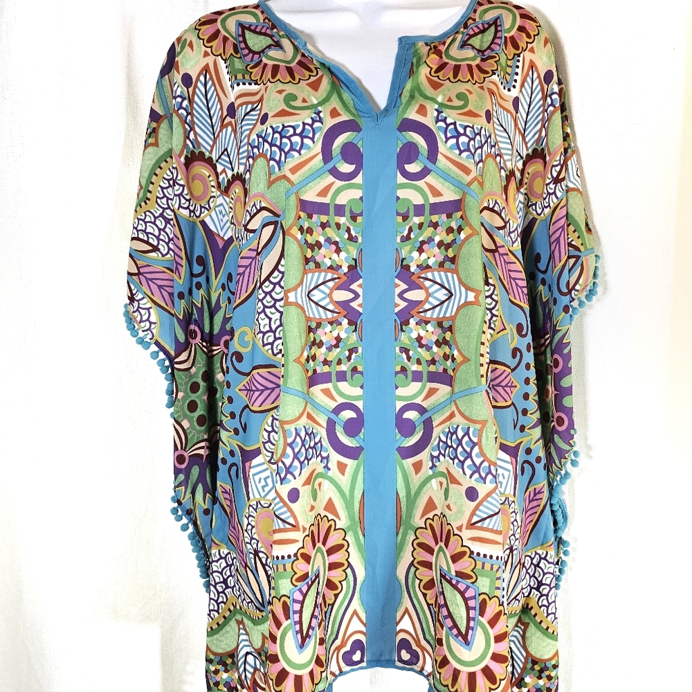 3/$20 Jade Melody Tam M/L Cover Up